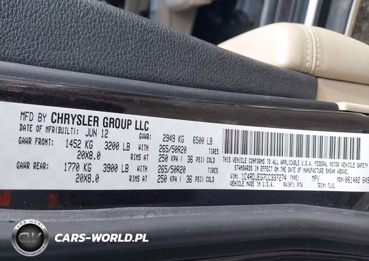 2012 Dodge Durango Citadel VIN:1C4RDJEG7CC337274 - 9