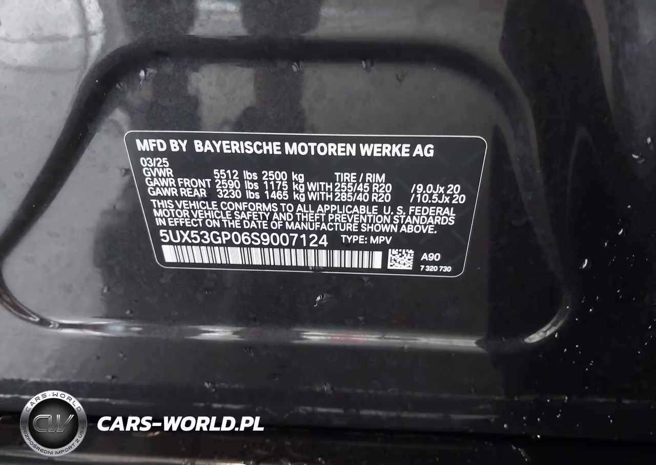 2025 BMW X3 30 xDrive VIN:5UX53GP06S9007124 - 9