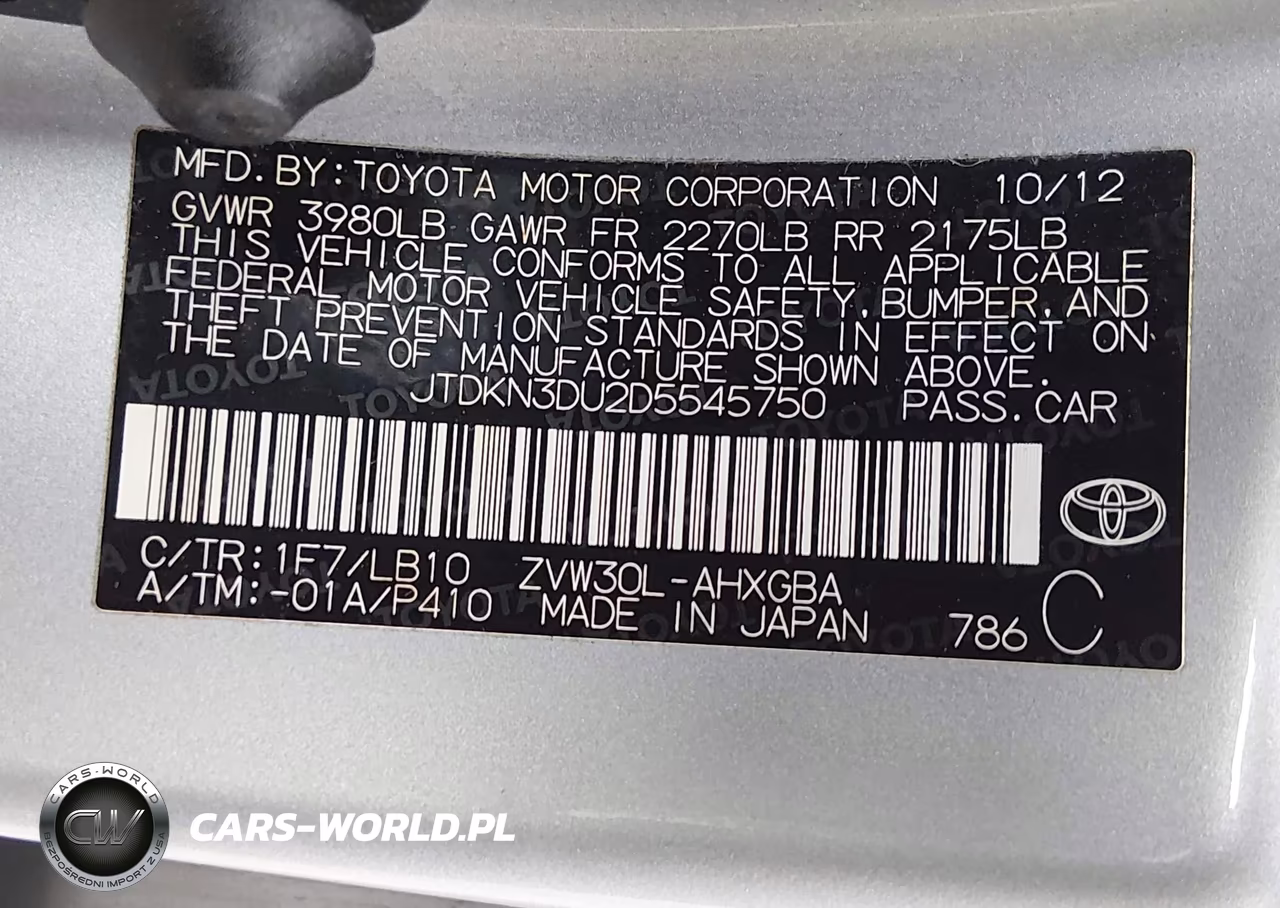 2013 Toyota Prius Four VIN:JTDKN3DU2D5545750 - 9