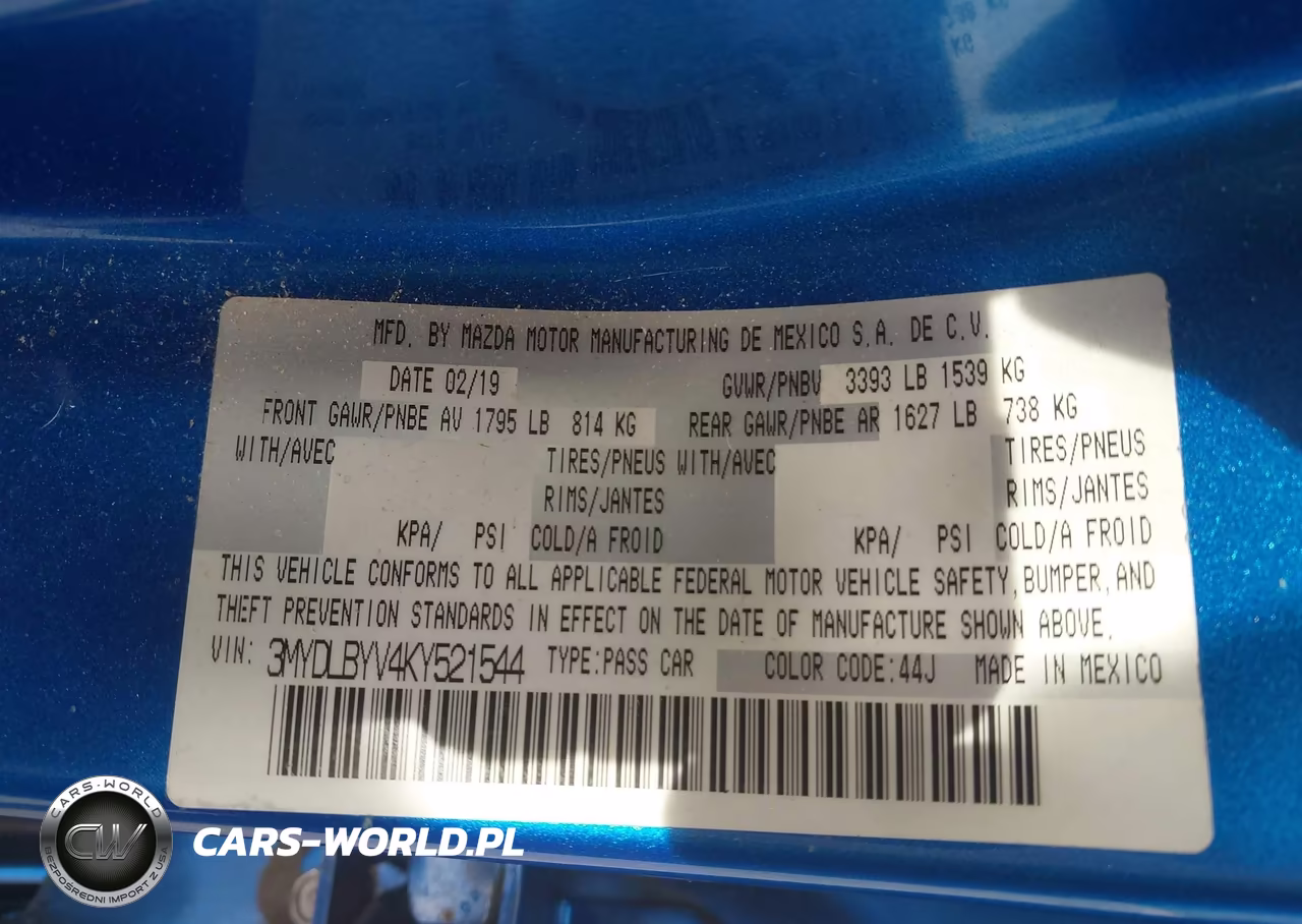 2019 Toyota Yaris Le VIN:3MYDLBYV4KY521544 - 9