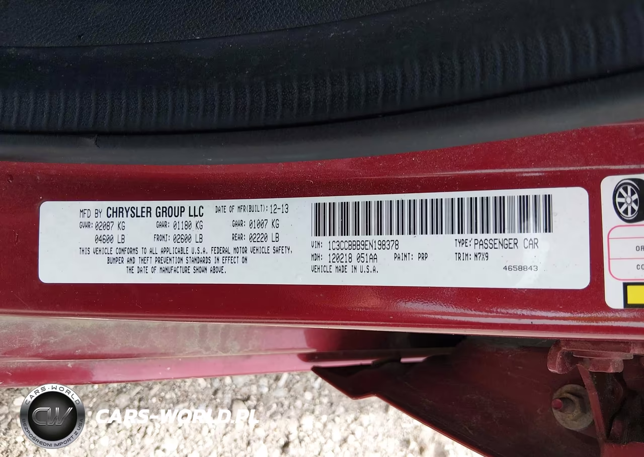 2014 Chrysler 200 Touring VIN:1C3CCBBB9EN198378 - 9