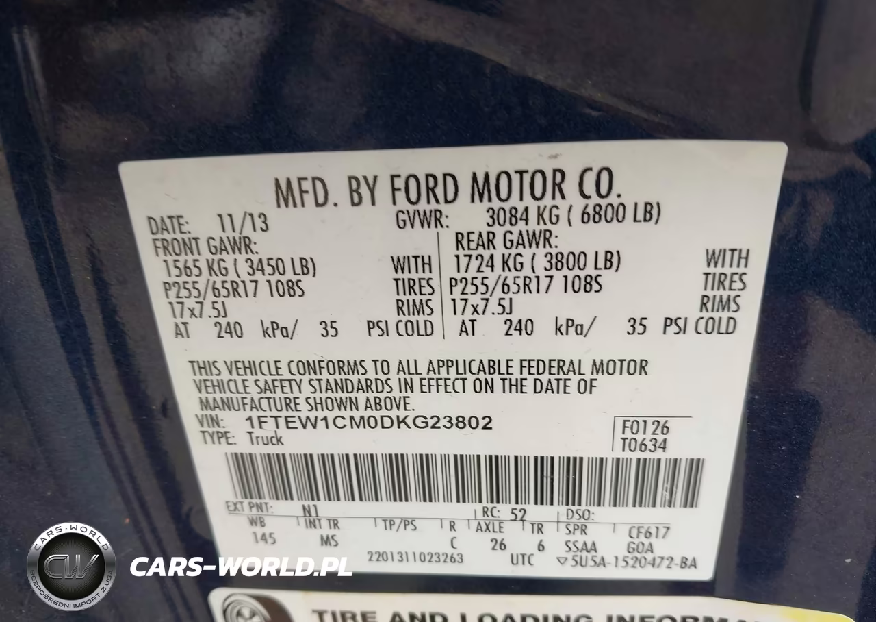 2013 Ford F-150 Xlt VIN:1FTEW1CM0DKG23802 - 9