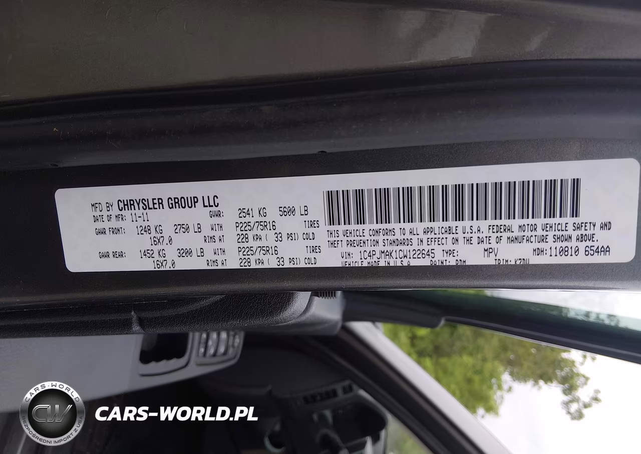2012 Jeep Liberty Sport VIN:1C4PJMAK1CW122645 - 9