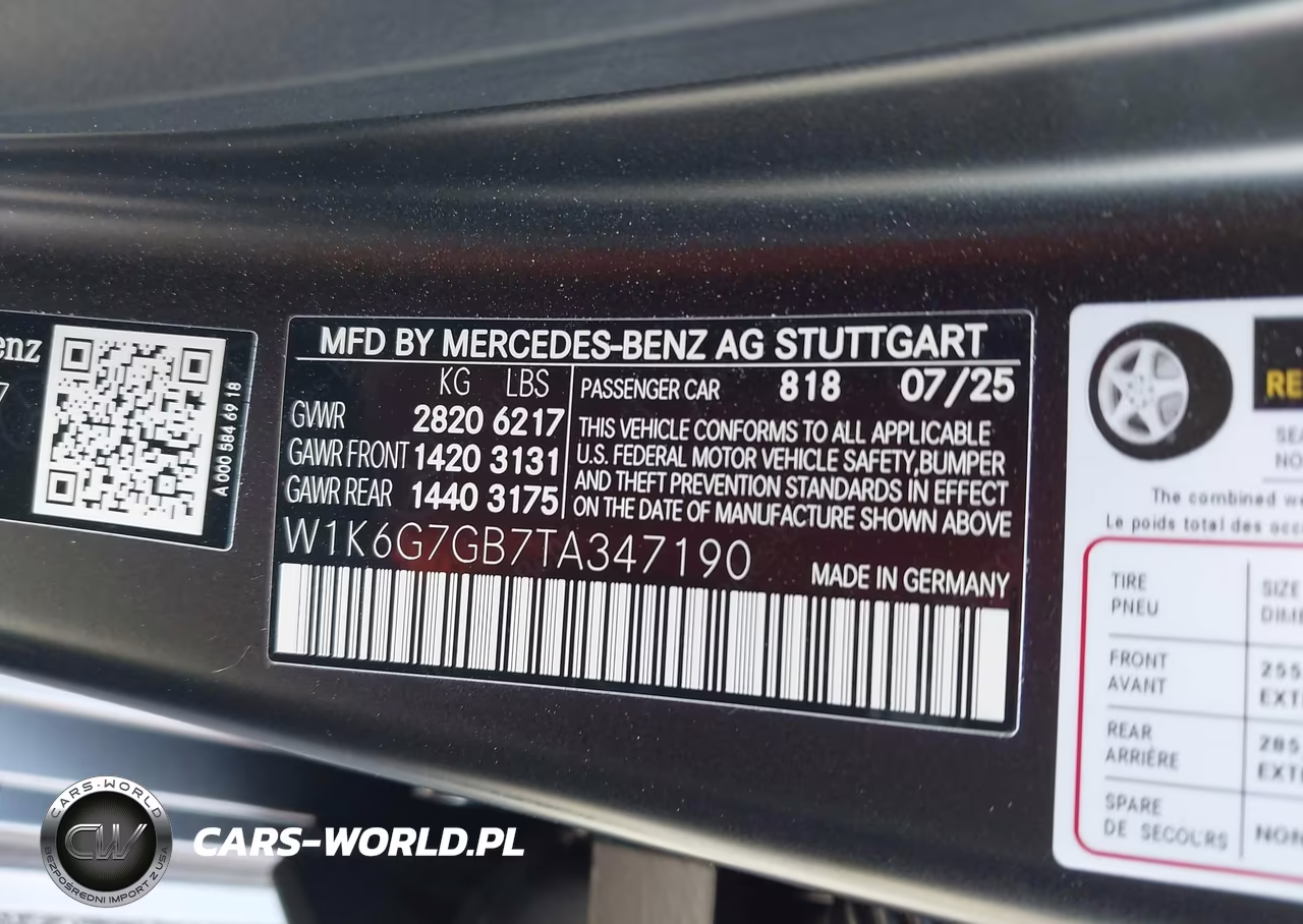 2026 Mercedes-Benz S 580 4Matic VIN:W1K6G7GB7TA347190 - 9