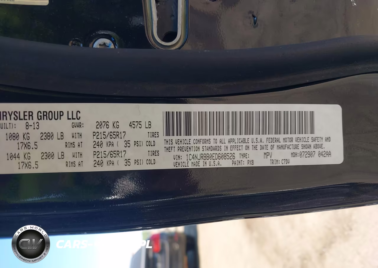 2014 Jeep Patriot Sport VIN:1C4NJRBB0ED608526 - 9