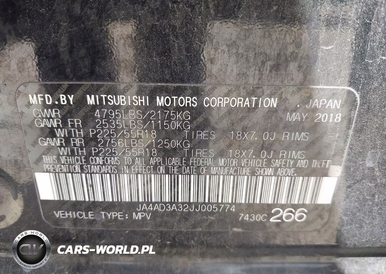 2018 Mitsubishi Outlander Sel VIN:JA4AD3A32JJ005774 - 9