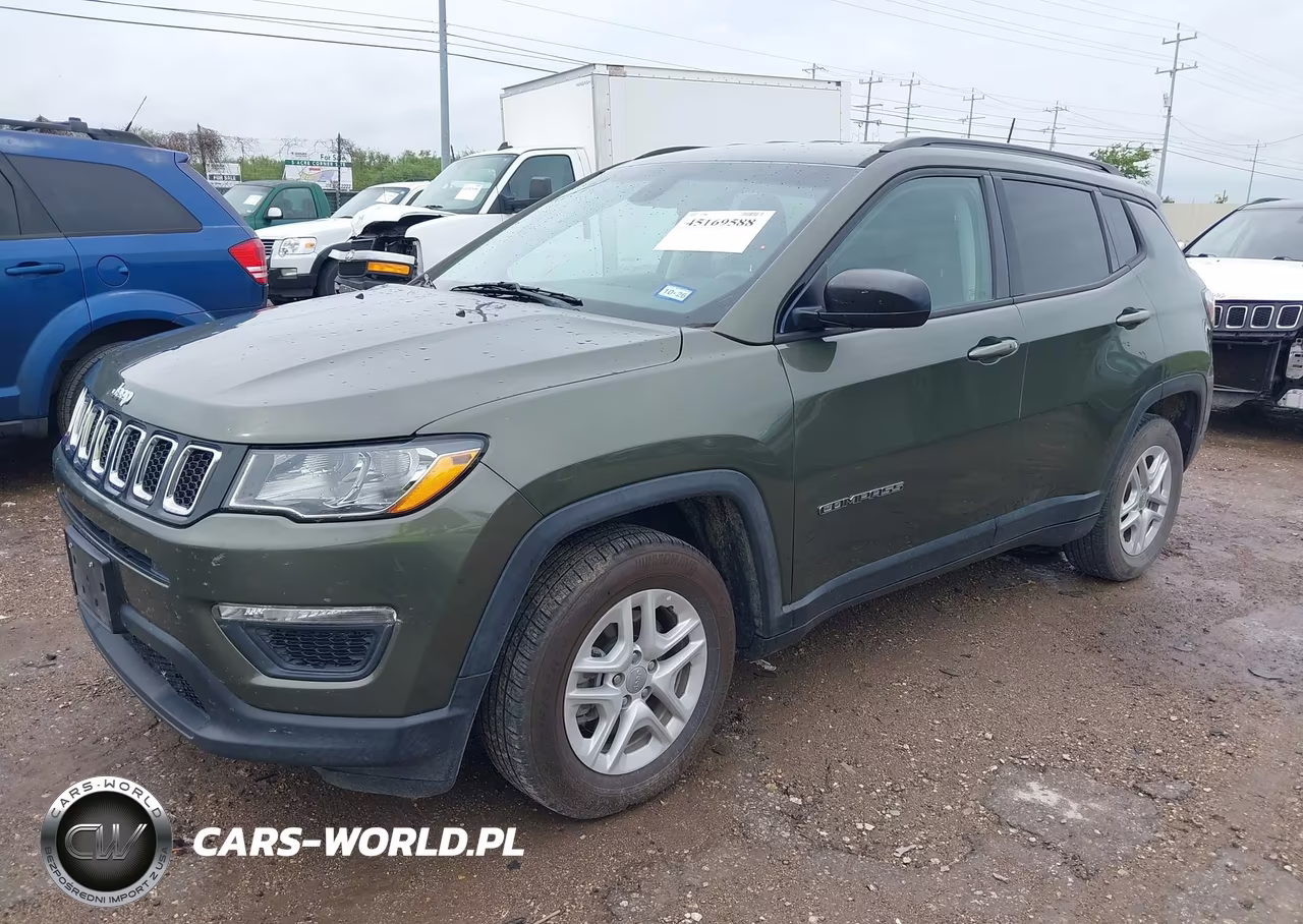 2018 Jeep Compass Sport Fwd VIN:3C4NJCAB4JT500039 - 2
