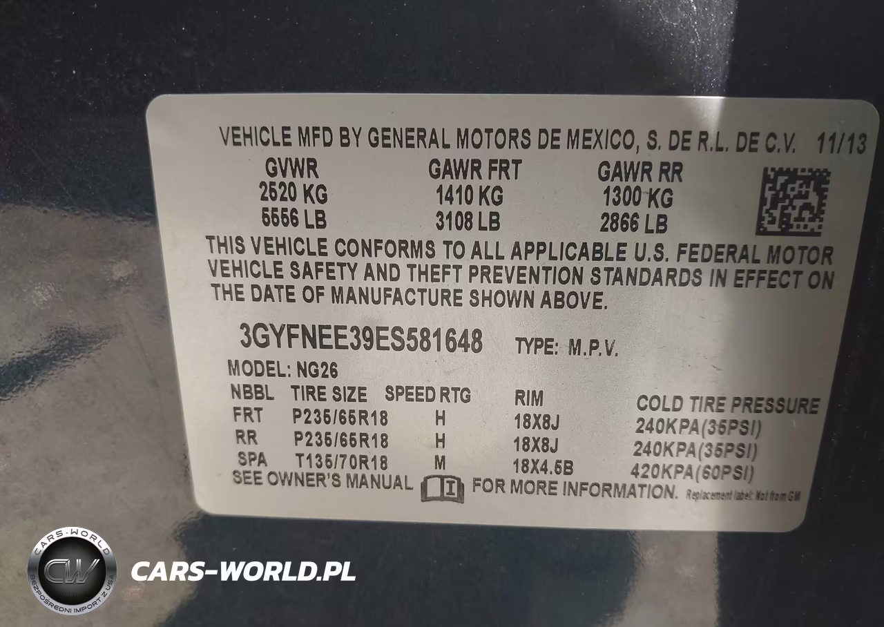 2014 Cadillac Srx Luxury Collection VIN:3GYFNEE39ES581648 - 9