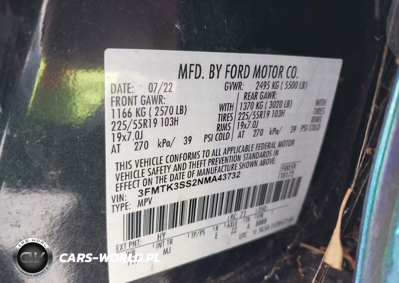 2022 Ford Mustang Mach-E Premium VIN:3FMTK3SS2NMA43732 - 9
