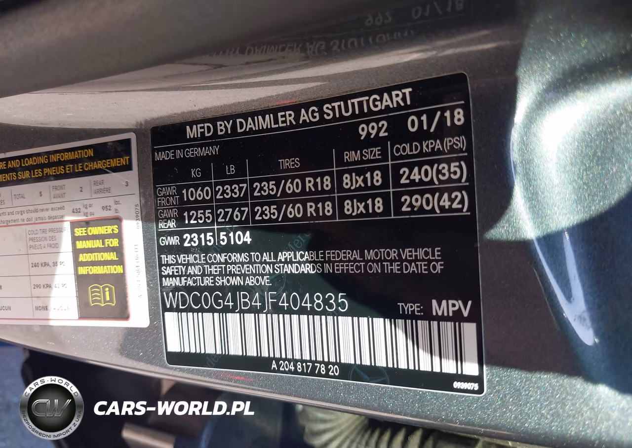 2018 Mercedes-Benz Glc 300 VIN:WDC0G4JB4JF404835 - 9