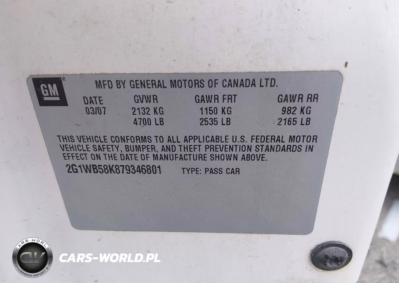 2007 Chevrolet Impala Ls VIN:2G1WB58K879346801 - 9