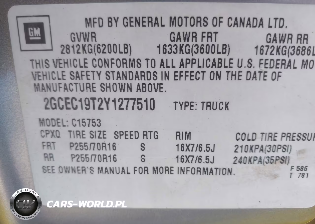 2000 Chevrolet Silverado 1500 Lt VIN:2GCEC19T2Y1277510 - 9