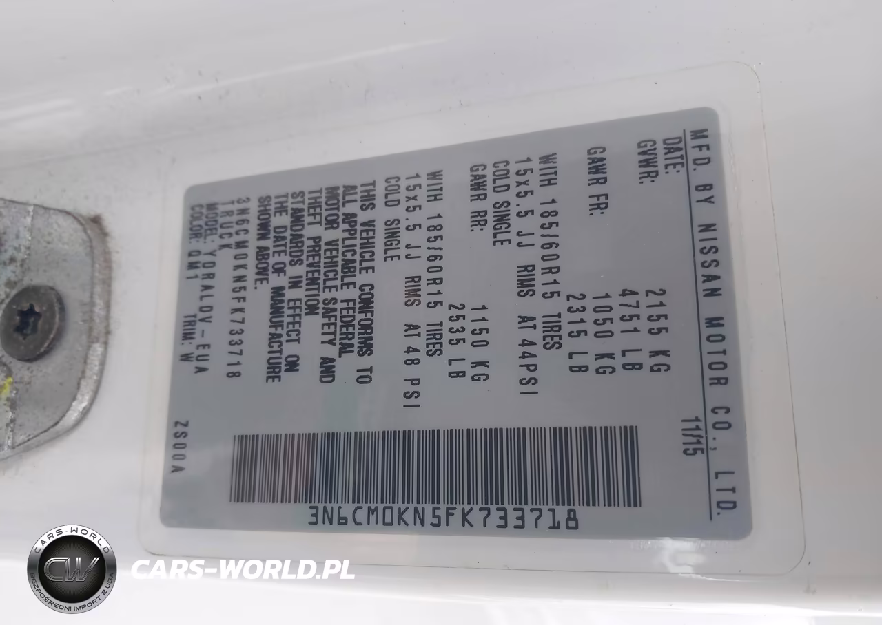 2015 Nissan Nv200 S VIN:3N6CM0KN5FK733718 - 9