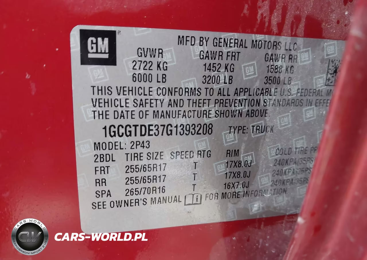 2016 Chevrolet Colorado Z71 VIN:1GCGTDE37G1393208 - 9