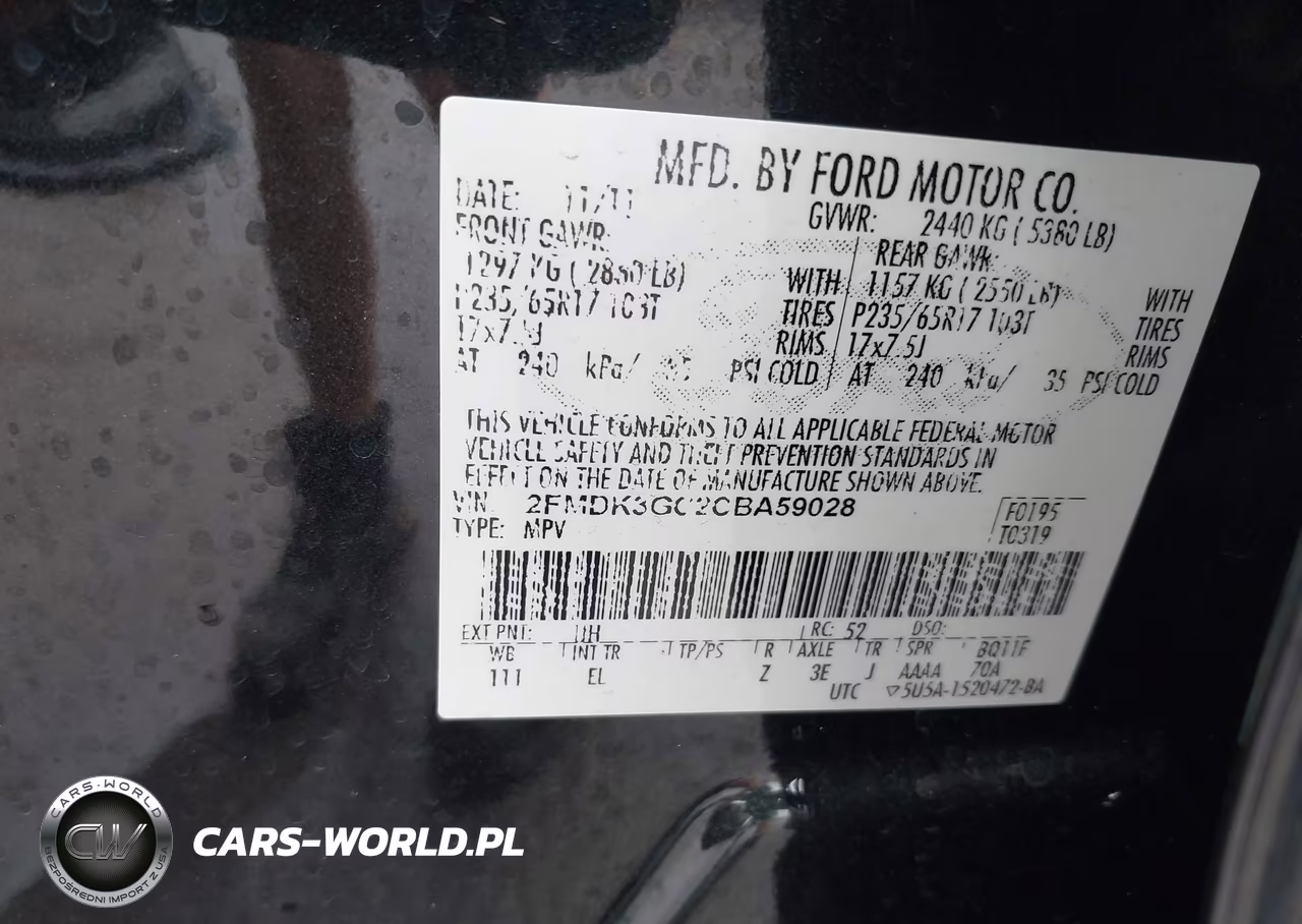 2012 Ford Edge Se VIN:2FMDK3GC2CBA59028 - 9
