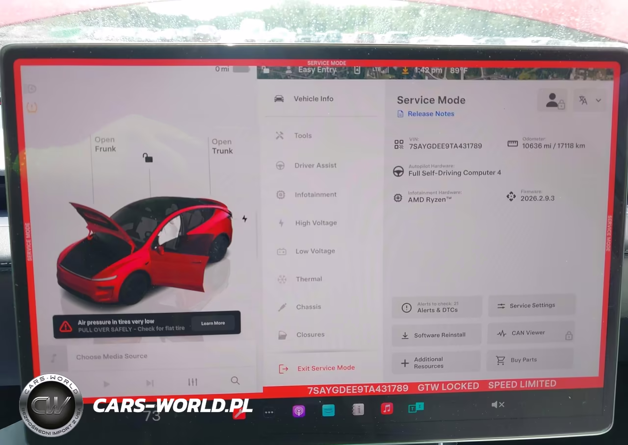2026 Tesla Model Y VIN:7SAYGDEE9TA431789 - 11