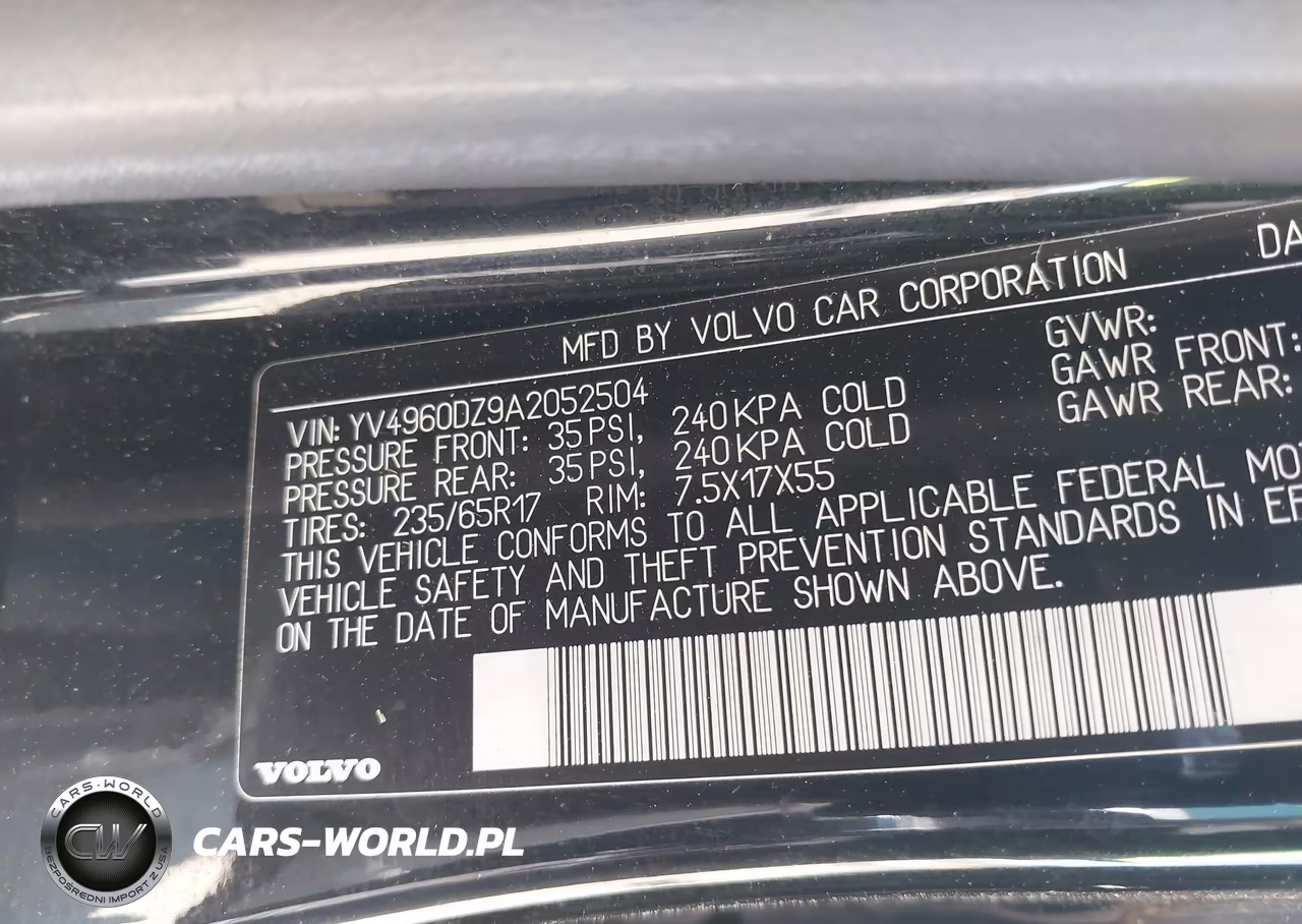 2010 Volvo Xc60 3.2 VIN:YV4960DZ9A2052504 - 9