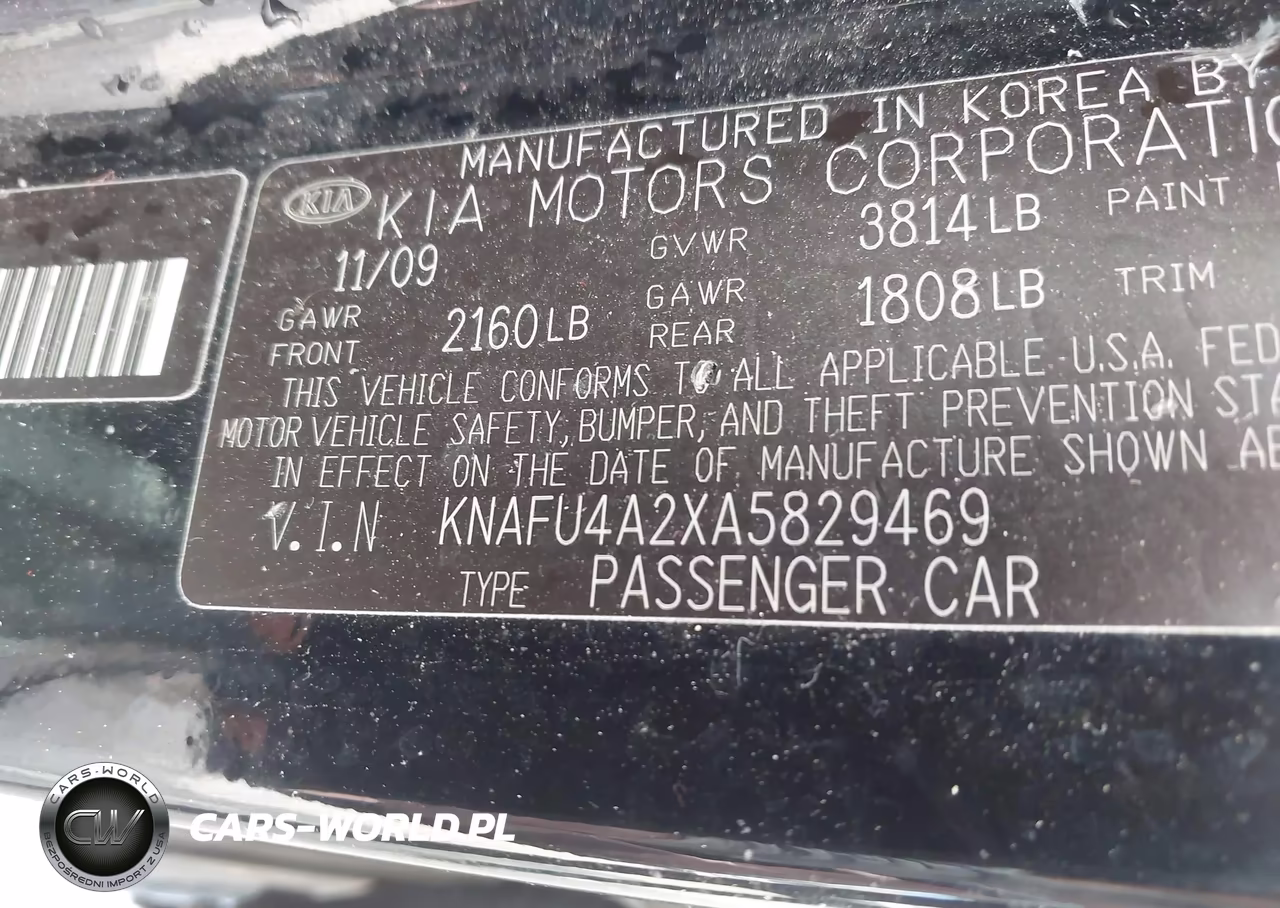 2010 Kia Forte Ex VIN:KNAFU4A2XA5829469 - 9