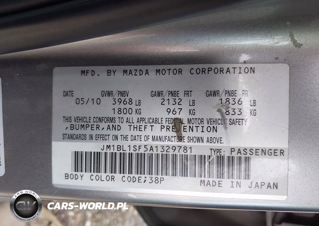 2010 Mazda Mazda3 I Sport VIN:JM1BL1SF5A1329781 - 9
