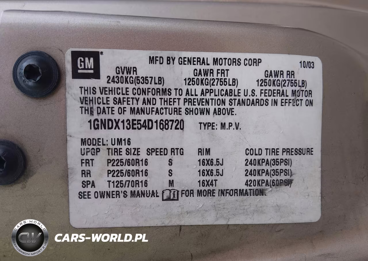 2004 Chevrolet Venture Lt VIN:1GNDX13E54D168720 - 9