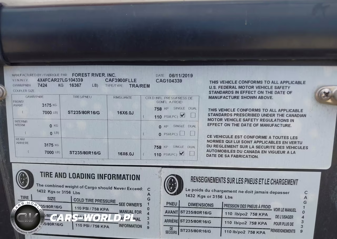 2020 Cardinal Other VIN:4X4FCAR27LG104339 - 9