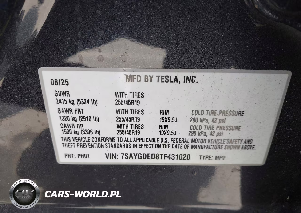2026 Tesla Model Y Premium Rear-Wheel Drive-Rear-Wheel Drive VIN:7SAYGDED8TF431020 - 9