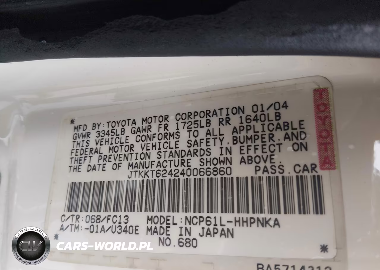 2004 Scion Xa VIN:JTKKT624240066860 - 9