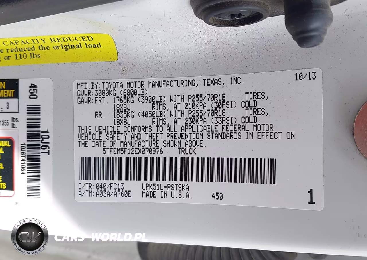 2014 Toyota Tundra Sr5 4.6L V8 VIN:5TFEM5F12EX070976 - 9