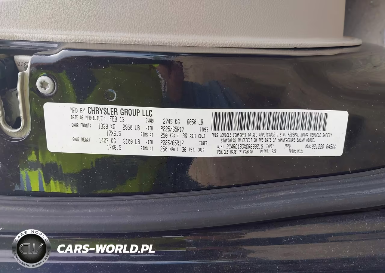 2013 Chrysler Town & Country Touring VIN:2C4RC1BGXDR690219 - 9