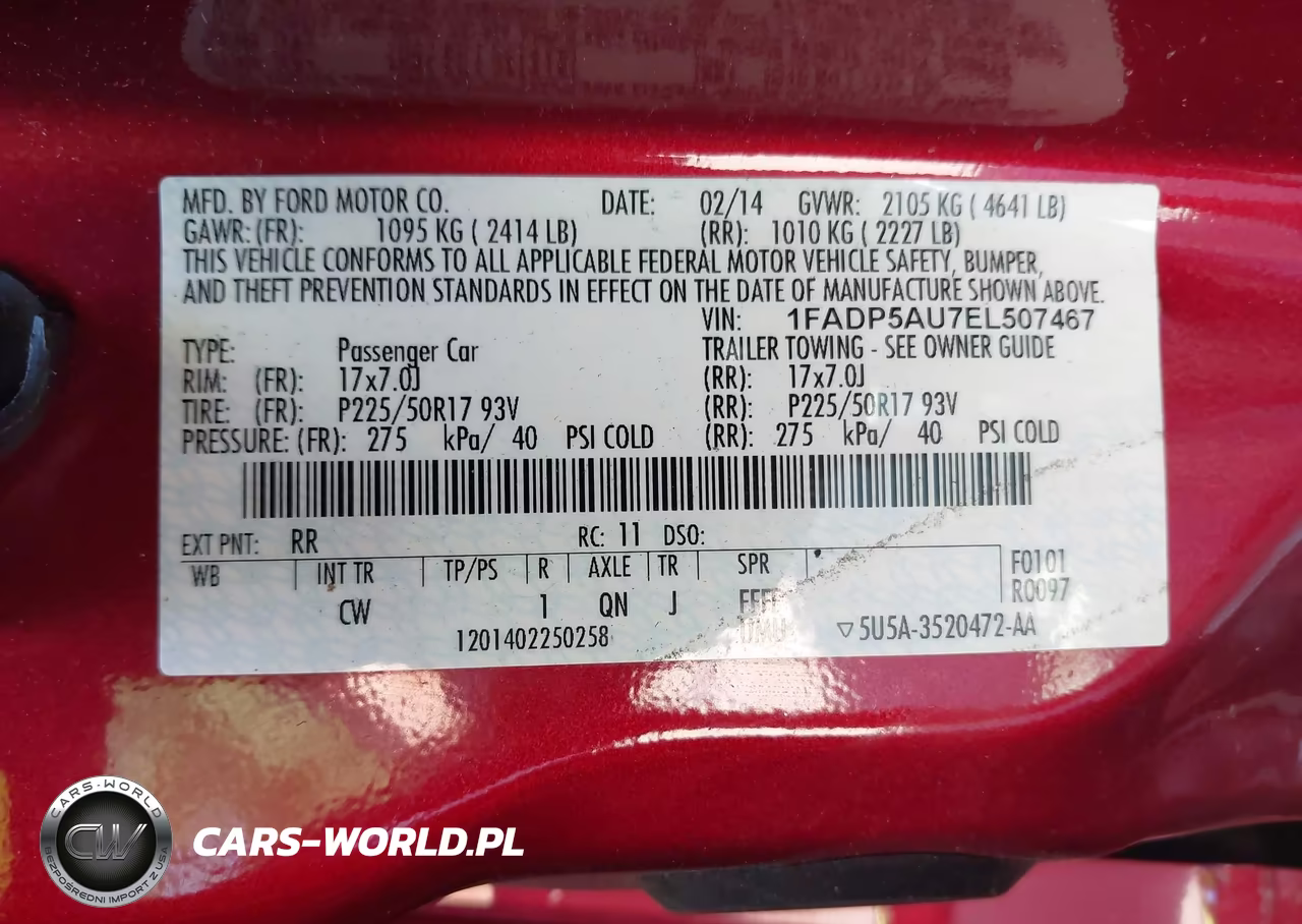 2014 Ford C-Max Hybrid Se VIN:1FADP5AU7EL507467 - 9