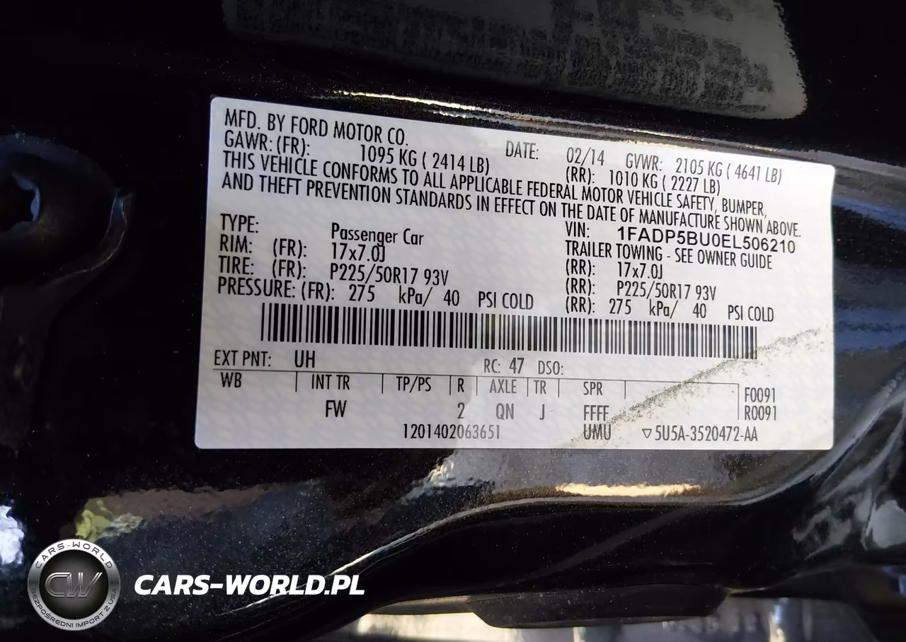 2014 Ford C-Max Hybrid Sel VIN:1FADP5BU0EL506210 - 9