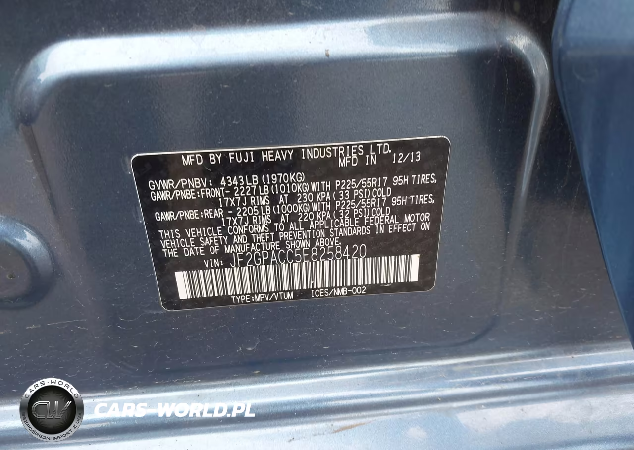 2014 Subaru Xv Crosstrek 2.0I Premium VIN:JF2GPACC5E8258420 - 9