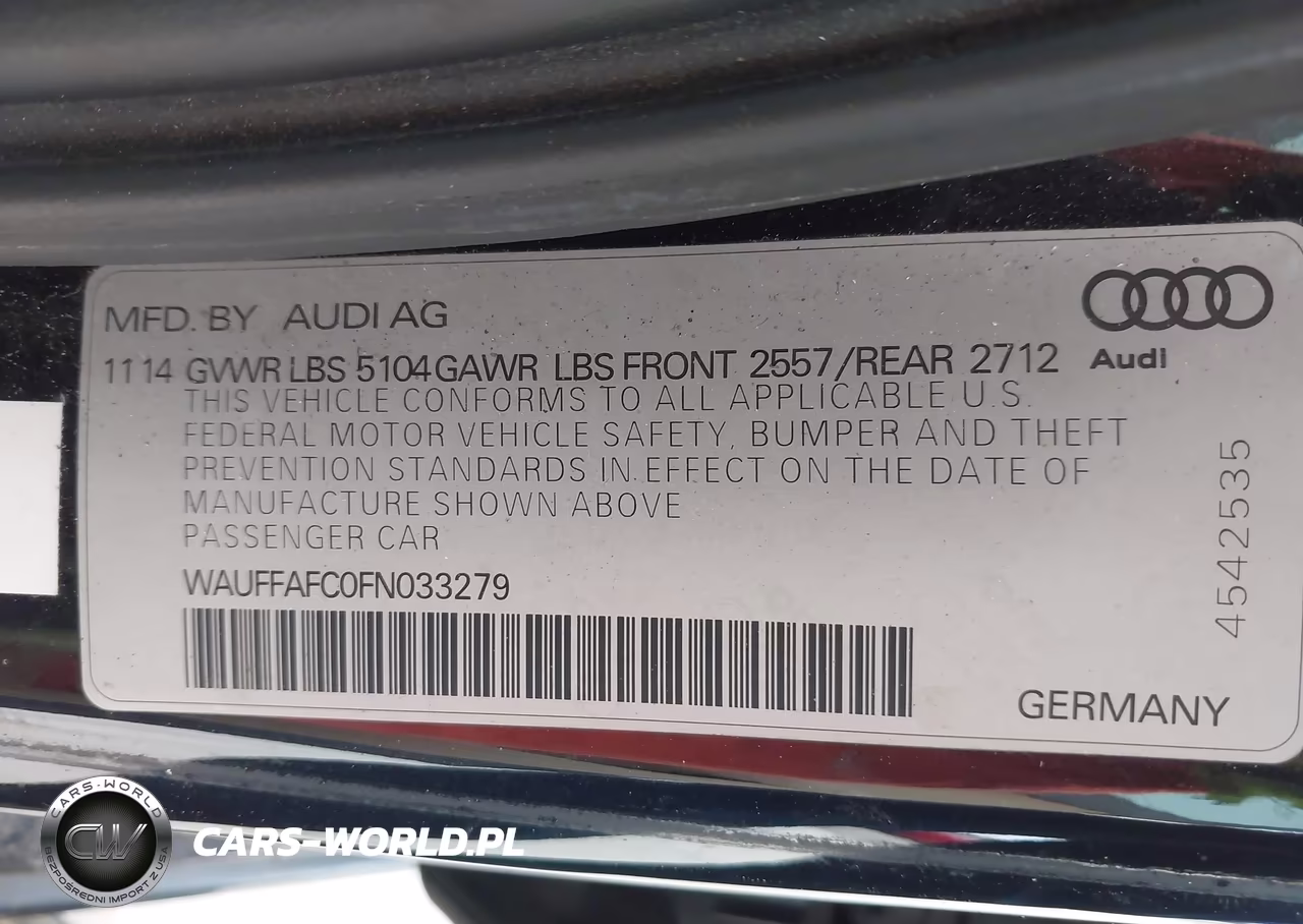 2015 Audi A6 2.0T Premium VIN:WAUFFAFC0FN033279 - 9
