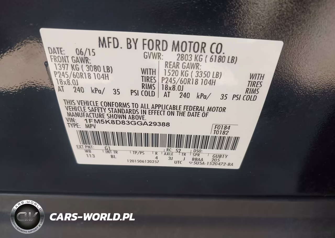 2016 Ford Explorer Xlt VIN:1FM5K8D83GGA29388 - 9
