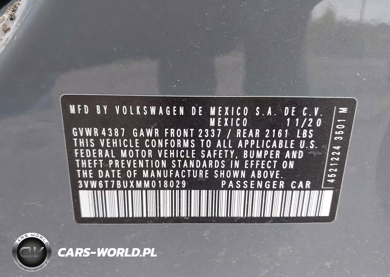 2021 Volkswagen Jetta Gli 2.0T Autobahn-2.0T S VIN:3VW6T7BUXMM018029 - 9