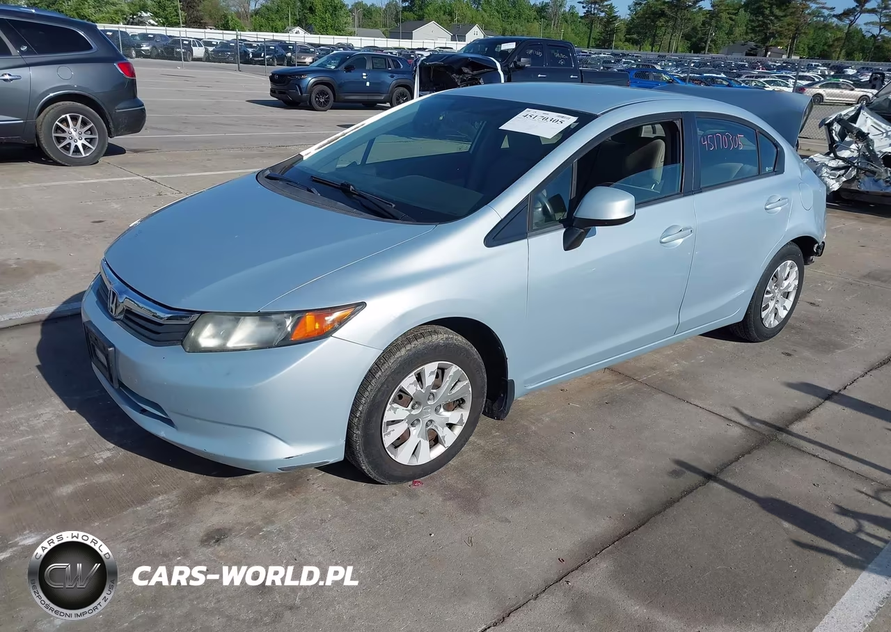 2012 Honda Civic Lx VIN:19XFB2F5XCE003194 - 2