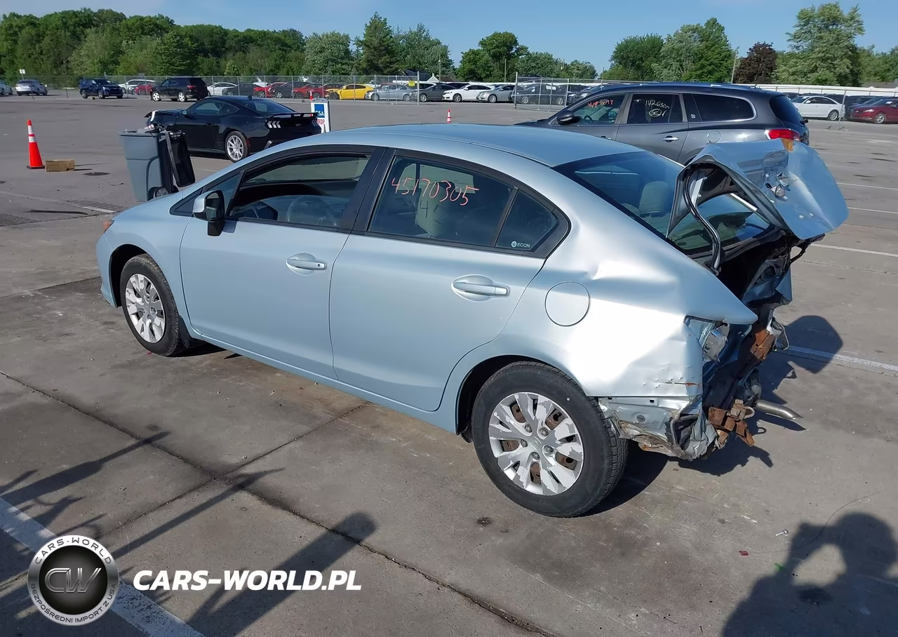 2012 Honda Civic Lx VIN:19XFB2F5XCE003194 - 3