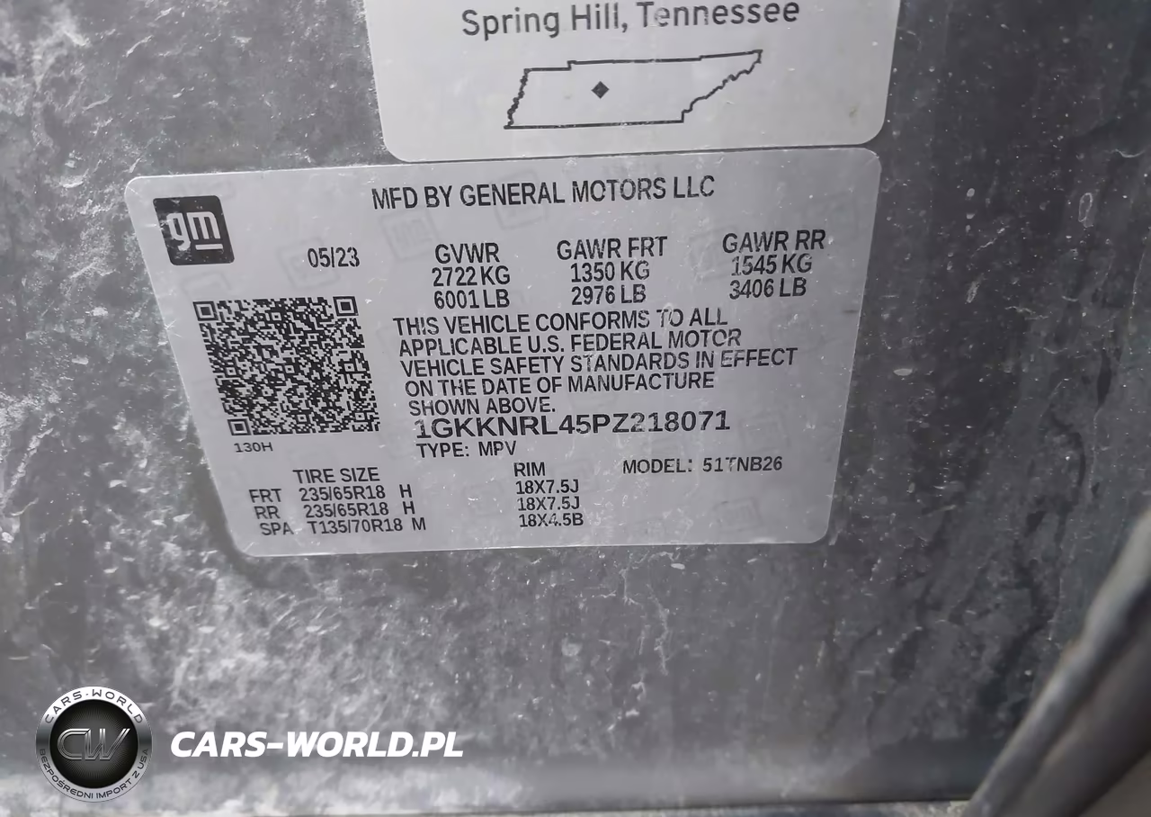 2023 GMC Acadia Awd Sle VIN:1GKKNRL45PZ218071 - 9