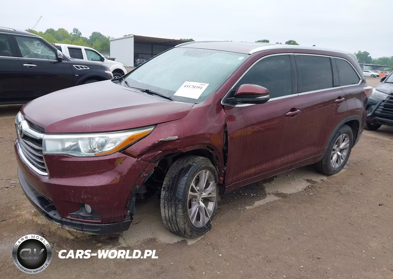 2015 Toyota Highlander Xle V6 VIN:5TDKKRFH8FS078682 - 2
