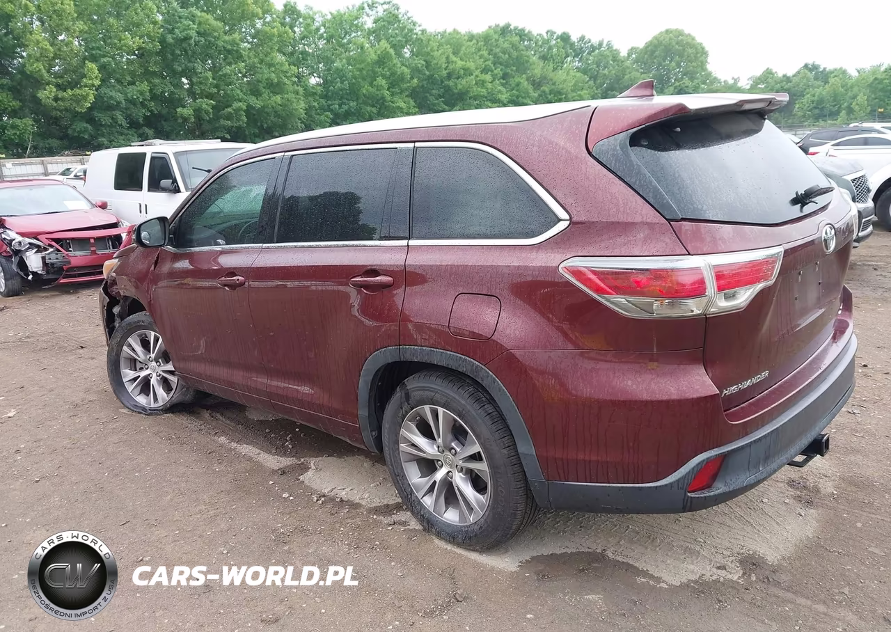 2015 Toyota Highlander Xle V6 VIN:5TDKKRFH8FS078682 - 3