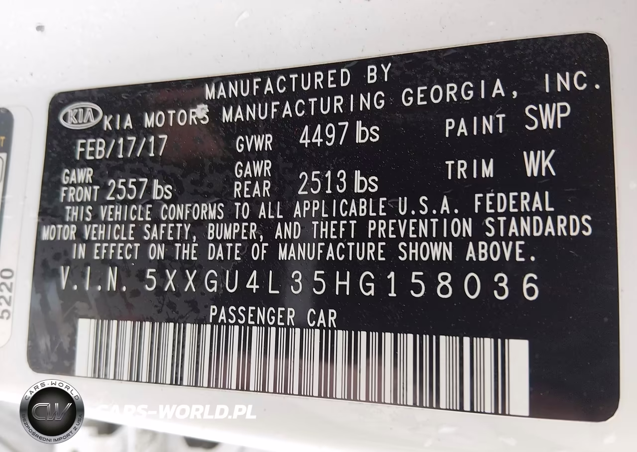 2017 Kia Optima Ex VIN:5XXGU4L35HG158036 - 9