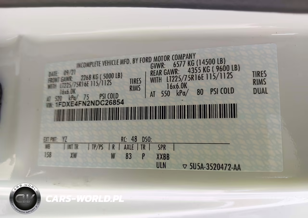 2022 Ford E-450 Cutaway VIN:1FDXE4FN2NDC26854 - 8