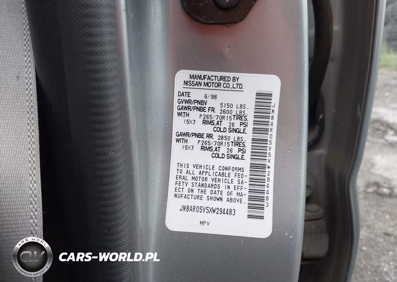 1999 Nissan Pathfinder Le-Se-Xe VIN:JN8AR05Y5XW294483 - 9
