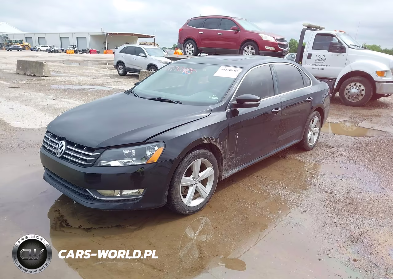 2013 Volkswagen Passat 2.0L Tdi Se VIN:1VWBN7A39DC119338 - 2