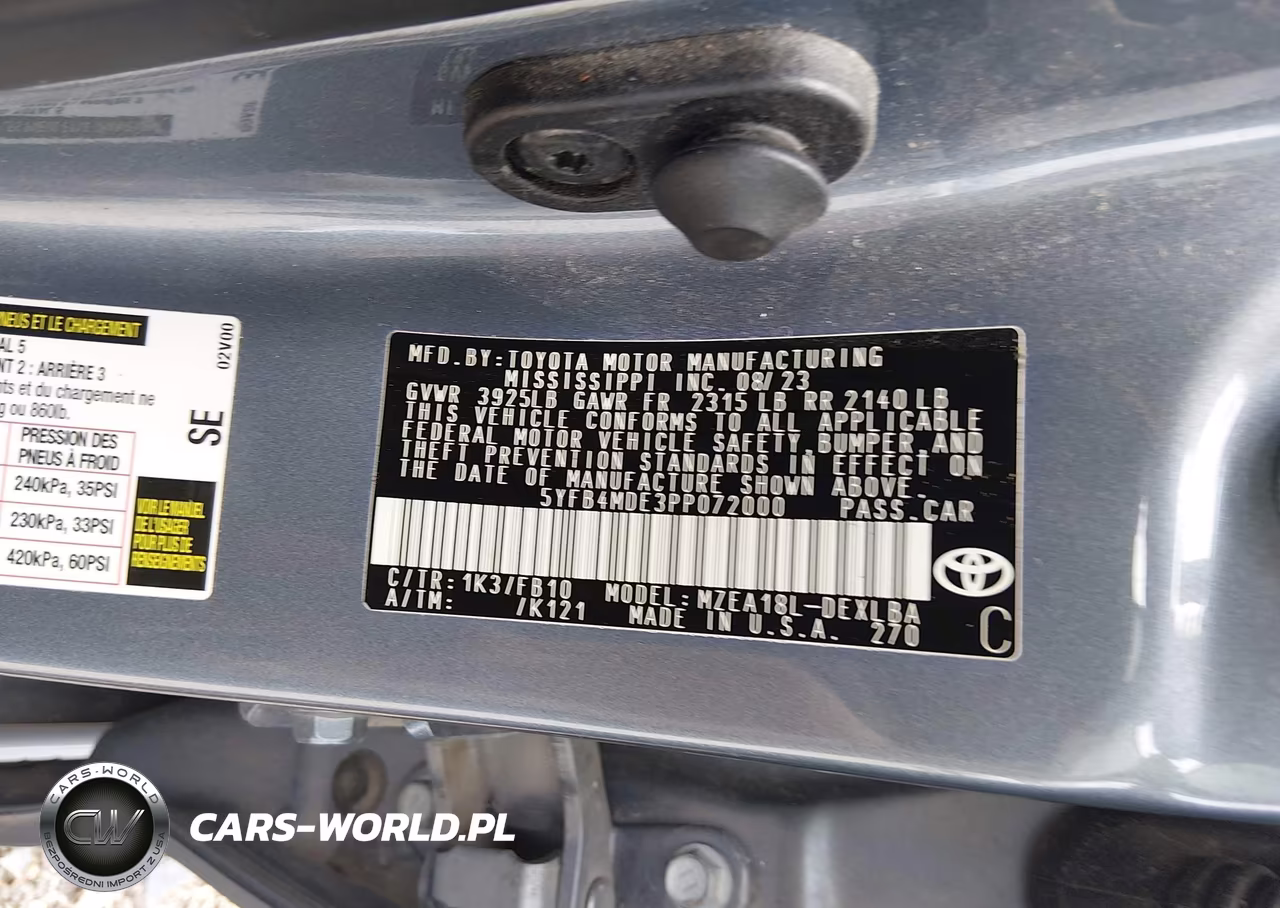 2023 Toyota Corolla Le VIN:5YFB4MDE3PP072000 - 9
