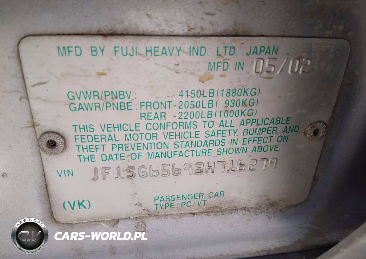 2003 Subaru Forester Xs VIN:JF1SG65693H716279 - 9
