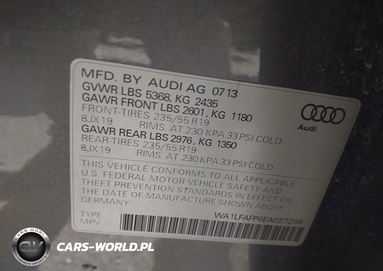 2014 Audi Q5 2.0T Premium VIN:WA1LFAFP6EA027298 - 9