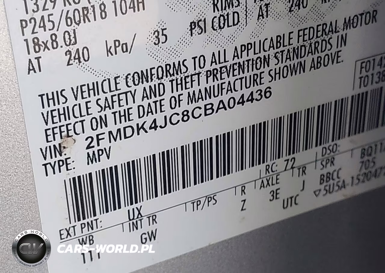 2012 Ford Edge Sel VIN:2FMDK4JC8CBA04436 - 9
