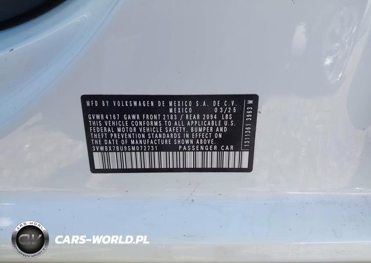 2025 Volkswagen Jetta 1.5T Sport VIN:3VWBX7BU9SM072731 - 9