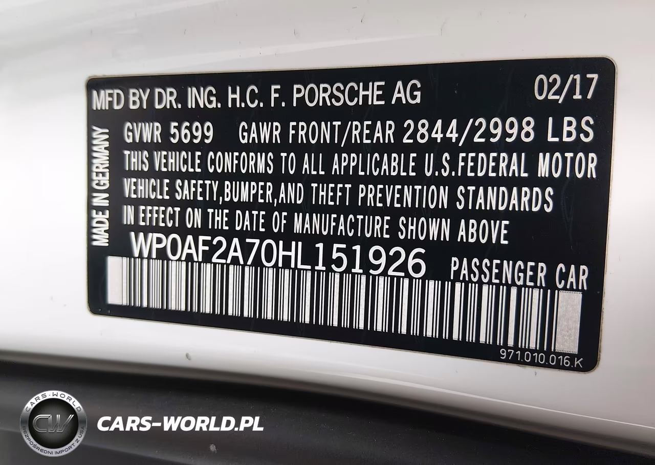 2017 Porsche Panamera Turbo VIN:WP0AF2A70HL151926 - 9